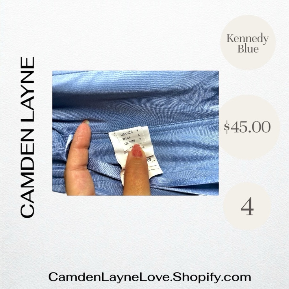 Blue Pleated Maxi Dress Sweetheart Neckline - Picture 7 of 8